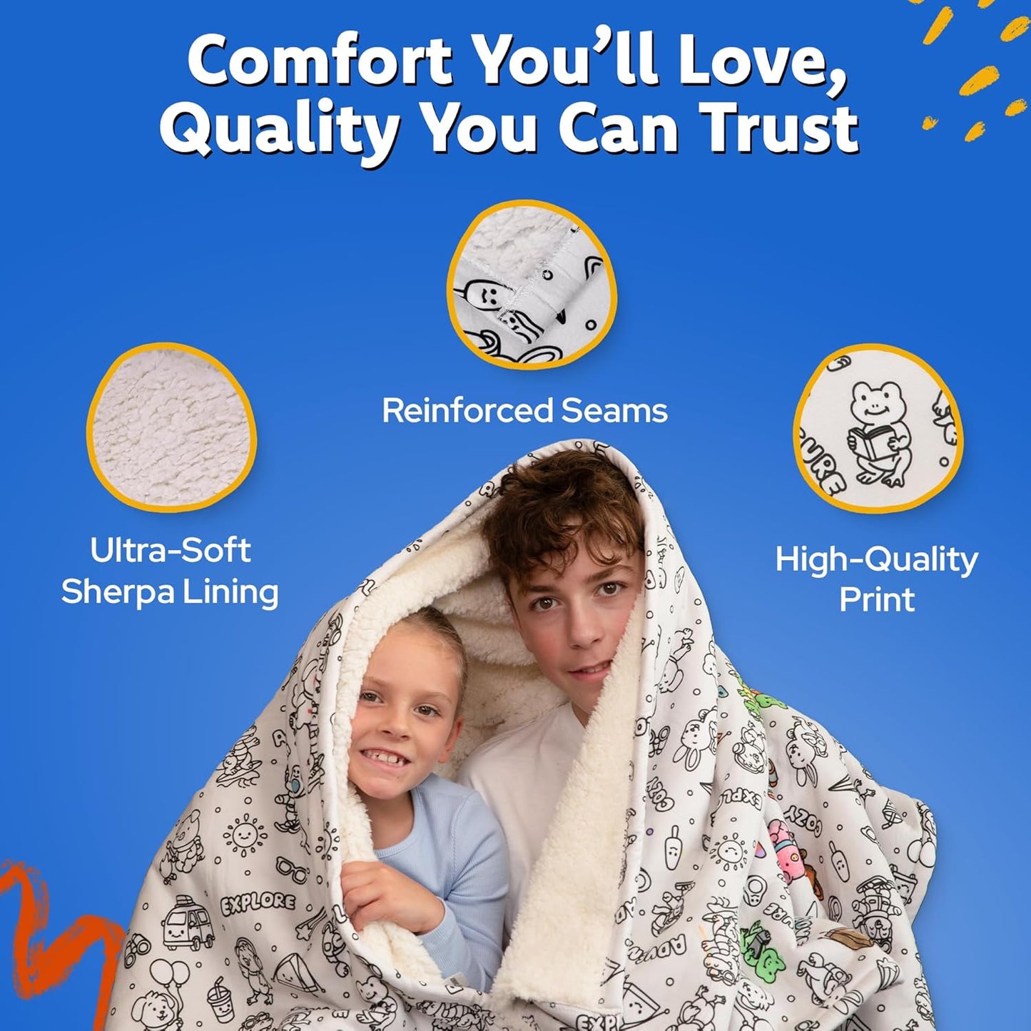 Color Your Own Blanket - OH CRAYONS