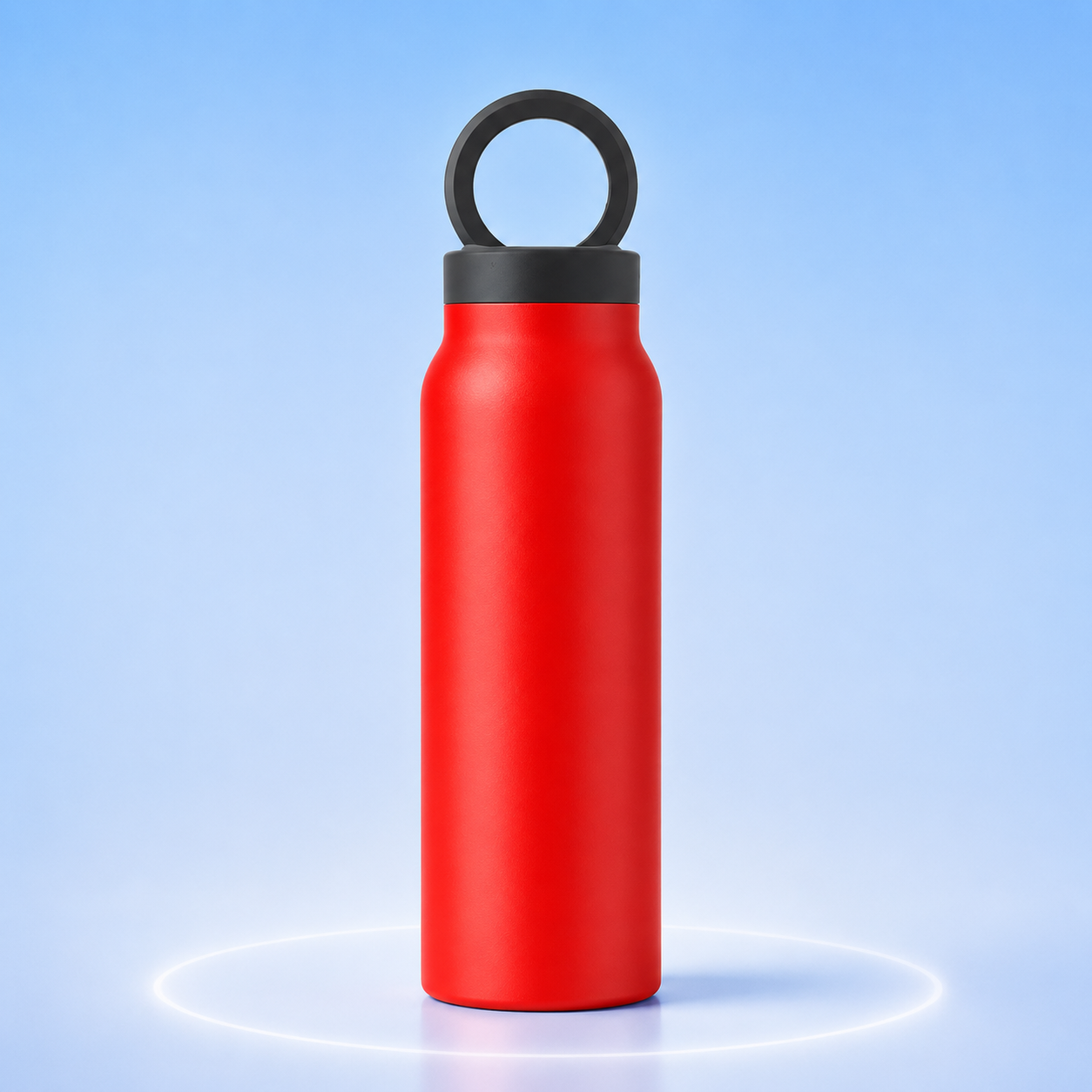 Water Bottle with Magnetic Phone Mount